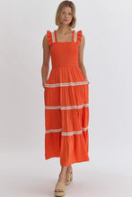 Orange Midi Dress